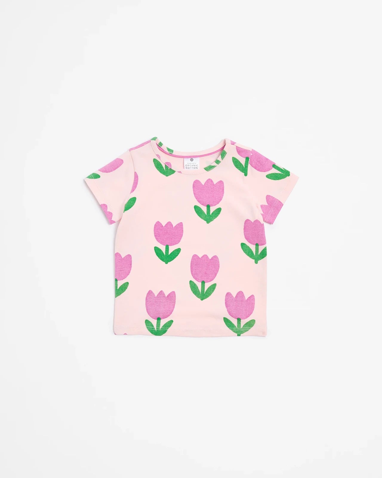 Baby Organic Cotton T-shirt - Tulips