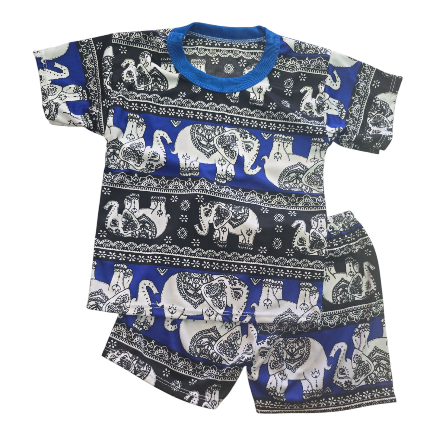 Pair blue black Thai elephant